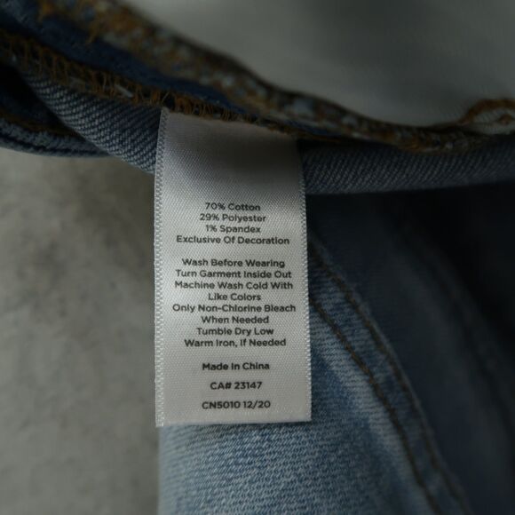 Talbots Jeans Women's Size 8 Blue High-Rise Modern Ankle 26" Inseam Distressed - Picture 10 of 16